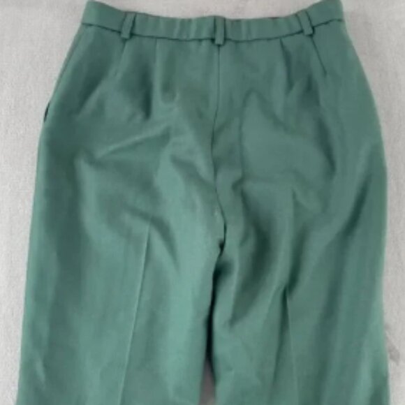 Vintage Pendleton Trouser Pants Women 6 Green Virgin Wool Pleated Lined USA Made - Picture 6 of 6
